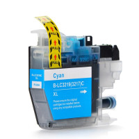 Brother LC3219XLC Cyan 18 ml. Kompatibel (ej Brother original) bläckpatron. LC3217C. Fri frakt.