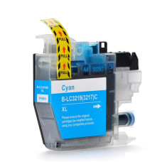 Brother LC3219XLC Cyan 18 ml. Kompatibel (ej Brother original) bläckpatron. LC3217C. Fri frakt.