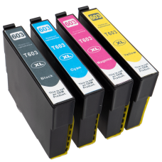 Epson 603 XL Set (BK/C/M/Y). Kompatibla (ej Epson original) bläckpatroner. Fri frakt. 