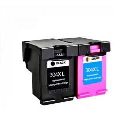 HP 304XL DuoPack (Svart + Färg) 20/18 ml. Kompatibla bläckpatroner (miljöpatroner) ej HP original. Fri frakt!