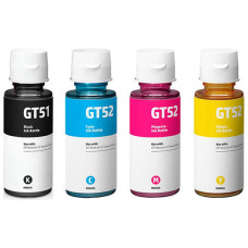 HP GT51/GT52 Set bläck refill (BK/C/M/Y). Kompatibelt (ej HP original) bläck. Fri frakt.