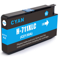 HP 711 Cyan. Kompatibel (ej HP original) bläckpatron. Fri frakt.