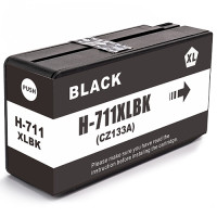 HP 711 Svart BK. Kompatibel (ej HP original) bläckpatron. Fri frakt.