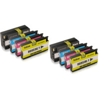 HP 950 951 XL Dubbelt Set (Svart/Cyan/Magenta/Gul). Kompatibla (ej HP original) bläckpatroner. Fri frakt! HP 950 951 XL Dubbelt Set (Svart/Cyan/Magenta/Gul). Kompatibla (ej HP original) bläckpatroner. Fri frakt!