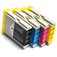 Brother LC970 Set 20 ml/15 ml BK/C/M/Y. Kompatibla (ej Brother original) bläckpatroner. Fri frakt!