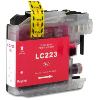 Brother LC223 Magenta 10 ml kompatibel ersättningspatron (ej Brother original). Fri frakt!