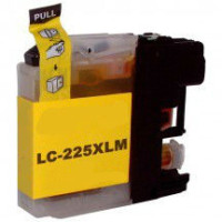 Brother LC225 Gul XL 15 ml kompatibel ersättningspatron (ej Brother original). Fri frakt!