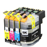 Brother LC225 + LC227 XL Set 28 ml/15 ml (Svart/Magenta/Cyan/Gul). Kompatibla (ej Brother original) bläckpatroner. Fri frakt.