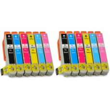 Epson T2438 Dubbelt Set 24XL (T2431, T2432, T2433, T2434, T2435, T2436) BK/C/M/Y/LC/LM. Kompatibla bläckpatroner (ej Epson original). Fri frakt!