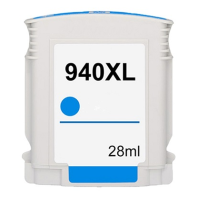 HP 940XL Cyan 28 ml. Kompatibel bläckpatron (ej HP original). Miljöpatron. Fri frakt. HP 940XL Cyan 28 ml. Kompatibel bläckpatron (ej HP original). Miljöpatron. Fri frakt.