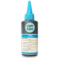 Bläck Light Cyan 100 ml. Påfyllnadsbläck för bläckpatroner. Fri frakt.