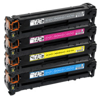 HP CF380A Set (CF380A + CF381A + CF382A + CF383A) 11900 sidor. Kompatibla (ej HP original) tonerkassetter. HP 312X,  HP 312A. Fri frakt.